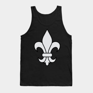 fleur de lis (silver) Tank Top